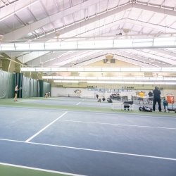 Interior of the Gates Tennis Center.